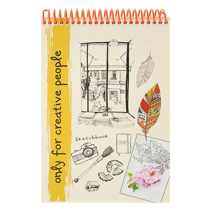 Скетчбук А5, 80 листов на гребне "Окно из кабинета", обложка мелованный картон фото 1 &mdash; PalitraMastera
