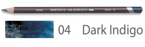 Карандаш акваграфитный Graphitint, круглый корпус 8 мм, грифель - 4 мм, цвет -  04 Индиго темный фото 1 &mdash; PalitraMastera