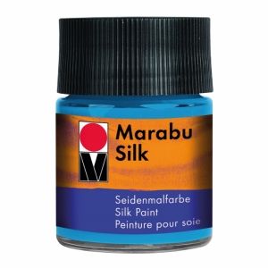 Marabu Краски по шелку Silk, 50 мл, лазурный синий фото 1 — PalitraMastera