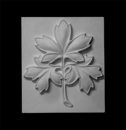 Орнамент Ветка клена, гипс (арт.60-617) фото 1 — PalitraMastera