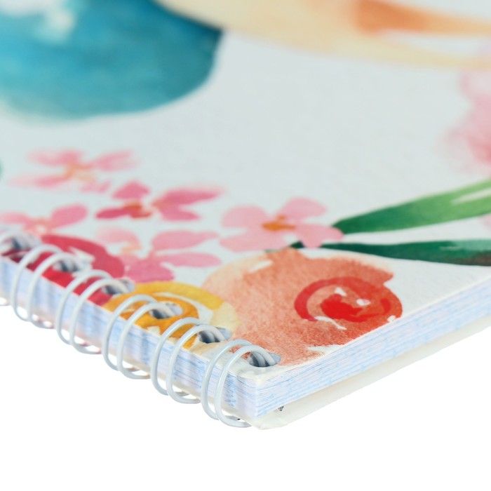 Тетрадь 48 листов в клетку, на гребне «Волшебные Единороги» мелованный картон, выборочный лак, МИКС — PalitraMastera