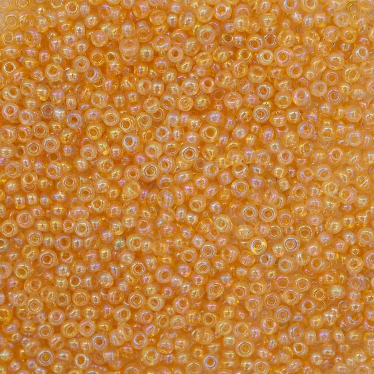 Бисер Aстра 11/0, 20г (162 св.золотой/прозр.радужный) — PalitraMastera