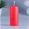 Свеча классическая 4х9 см, красная фото 1 &mdash; PalitraMastera