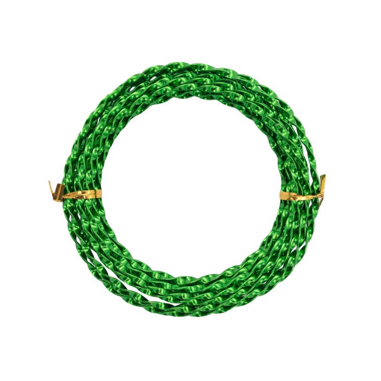 Проволока крученая, 3мм*5м (025 зеленый) — PalitraMastera