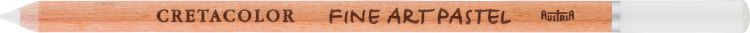 Пастельный карандаш &quot;FINE ART PASTEL&quot;, круглый корпус диаметром 7,5 мм, грифель из натуральной пастели диаметром 3,8 мм, цвет 101 Белый перманентный — PalitraMastera