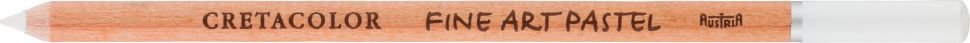 Пастельный карандаш "FINE ART PASTEL", круглый корпус диаметром 7,5 мм, грифель из натуральной пастели диаметром 3,8 мм, цвет 101 Белый перманентный фото 1 — PalitraMastera