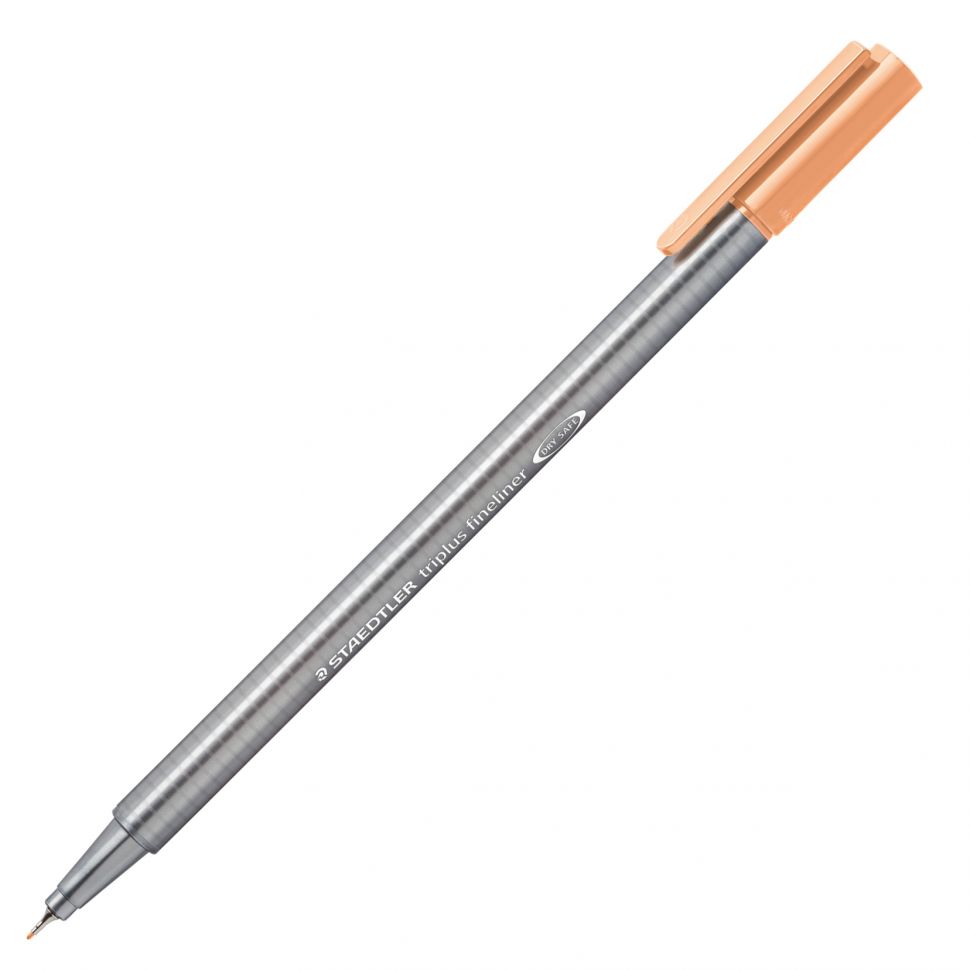 Ручка капиллярная STAEDTLER "Triplus" трехгр.,пластик, 0.3мм, цв.чернил: св-оранжев фото 1 &mdash; PalitraMastera