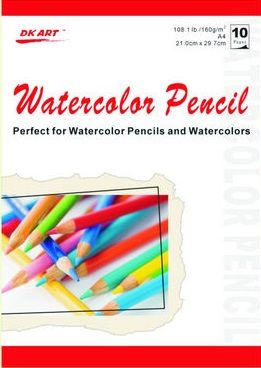 Альбом для акварельных карандашей DK19112, А4, плотн. 160 г/м2, 10 листов, склейка--- фото 1 &mdash; PalitraMastera
