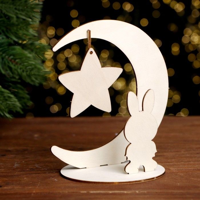 Декор под раскраску «Заяц со звездой» 13 * 14 * 13 см — PalitraMastera