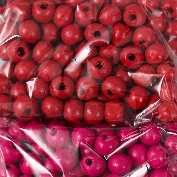 Набор бусины для творчества дерево &quot;Вино&quot; d-0,8 см, 4 цвета х 15 гр  9463272 — PalitraMastera