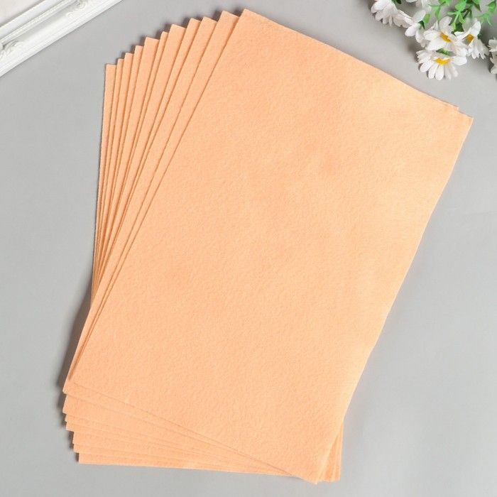 Фетр мягкий 1 мм 20х30 см цв.652 персик 7732913 — PalitraMastera