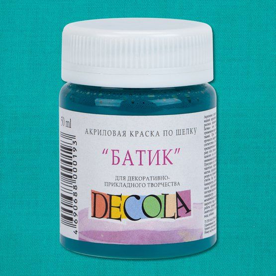 Изумрудная акрил шелк батик Декола 50мл — PalitraMastera
