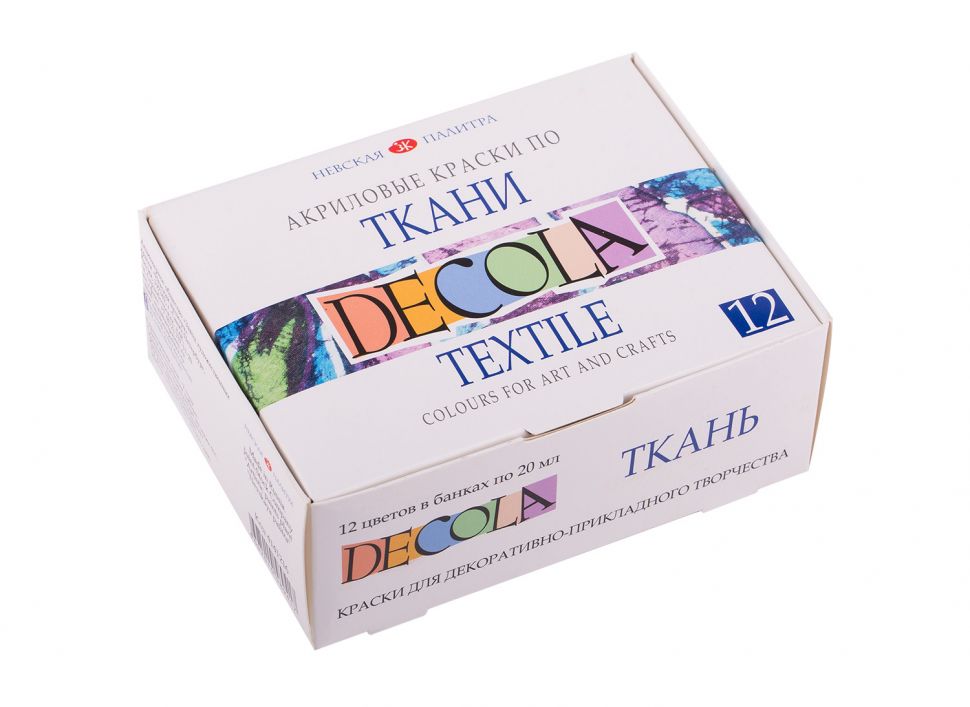 Набор акрил ткань Декола 12*20мл фото 1 &mdash; PalitraMastera