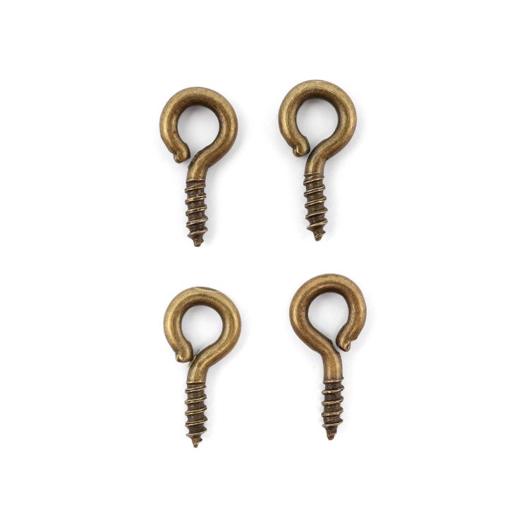 25613 Штифты 10 мм винтовые, уп.4шт, цв.бронза — PalitraMastera