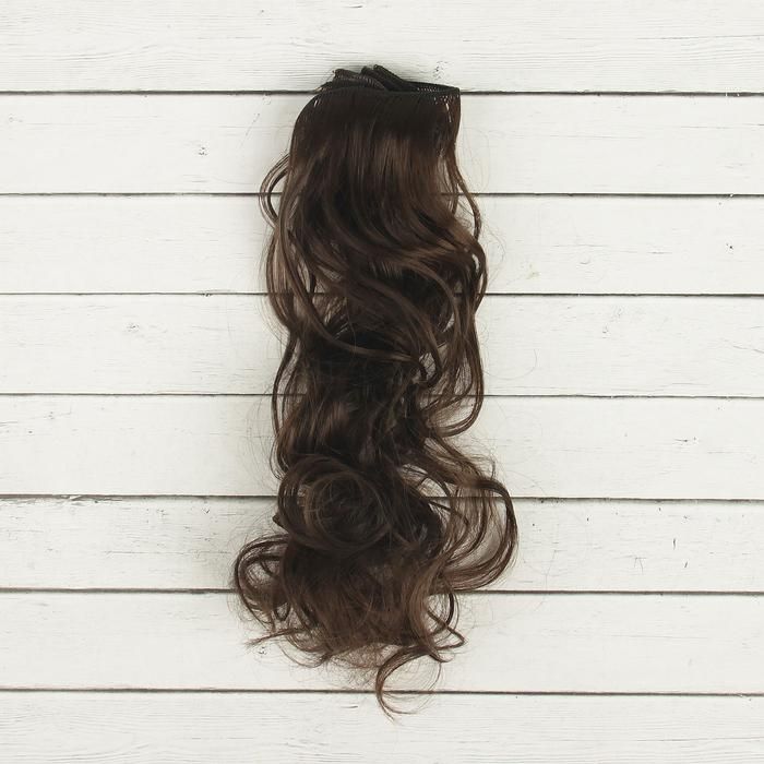 Волосы - тресс для кукол "Кудри" длина волос 40 см, ширина 50 см, №10  2294367 фото 1 &mdash; PalitraMastera