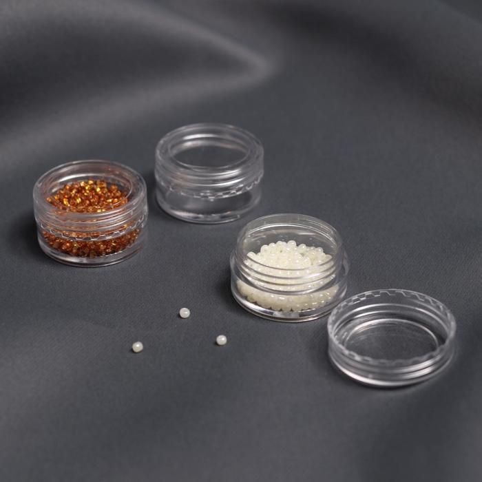 Набор Баночек для хранения мелочей, d = 2,9 * 1,6 см, 3 шт, с закруч.крышкой — PalitraMastera