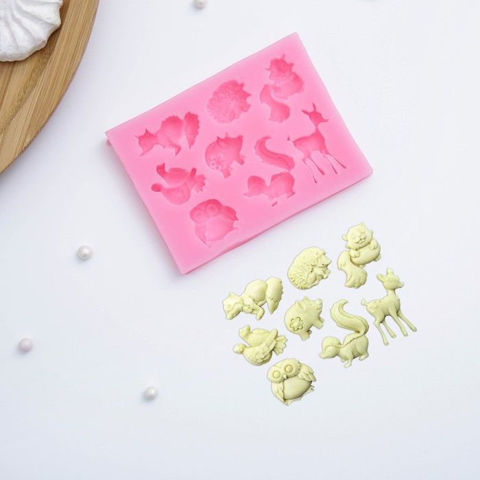 Молд «Зверята», 860,8 см, цвет МИКС — PalitraMastera