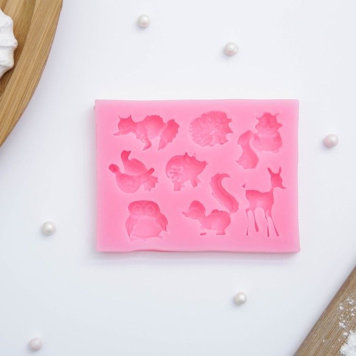 Молд «Зверята», 860,8 см, цвет МИКС — PalitraMastera