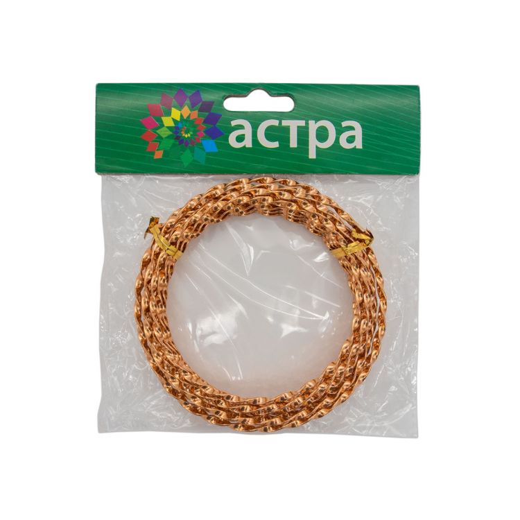 Проволока крученая, 3мм*5м (004 коричневый) — PalitraMastera