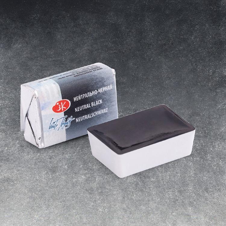 Нейтрально-черная акварель Белые Ночи кювета 2,5 мл — PalitraMastera