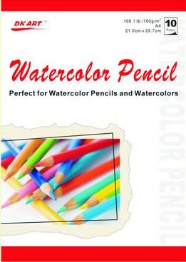 Альбом для акварельных карандашей DK19113, А5, плотн. 160 г/м2, 10 листов, склейка фото 1 — PalitraMastera