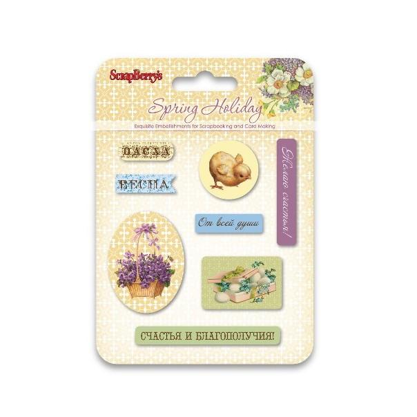 Набор эпоксидных наклеек Весенний праздник (RU) фото 1 — PalitraMastera