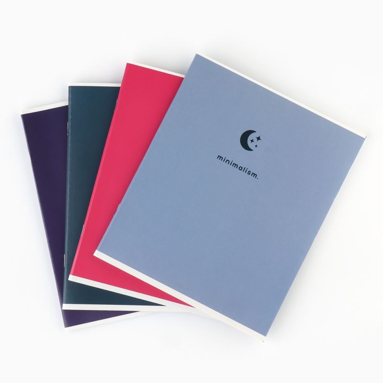 Тетрадь А5, 36 л на скрепке 4 шт.,внутренний блок №1 МИКС «1 сентября: minimalism» уф лак &mdash; PalitraMastera