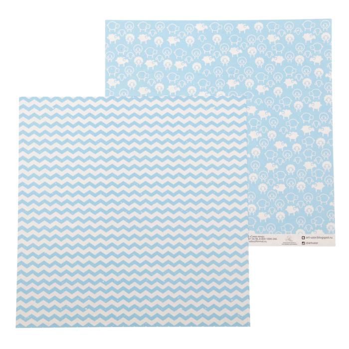 Бумага для скрапбукинга «Баю бай, засыпай», 30.5 ? 30.5 см, 180 г/м фото 1 &mdash; PalitraMastera