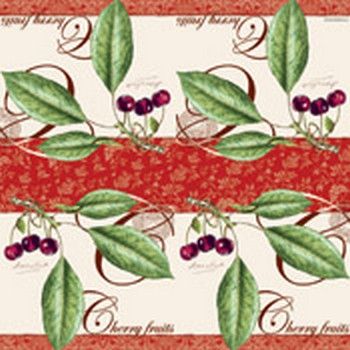 Салфетка для декупажа 33 х 33 см Три вишенки — PalitraMastera