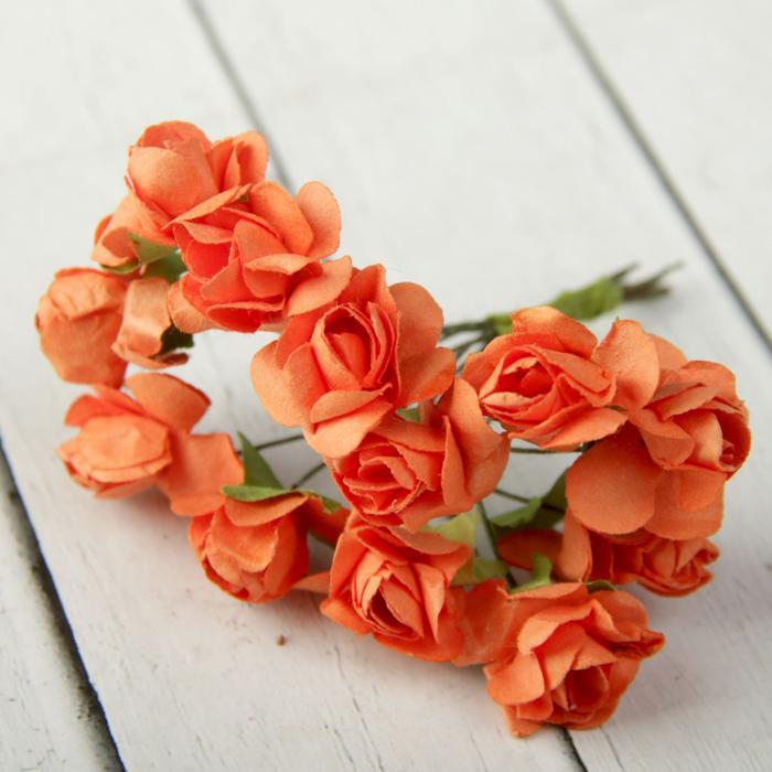 Декор для творчества "Букет из роз" (1 набор=1 букету) в букете 12 цветков МИКС фото 1 — PalitraMastera