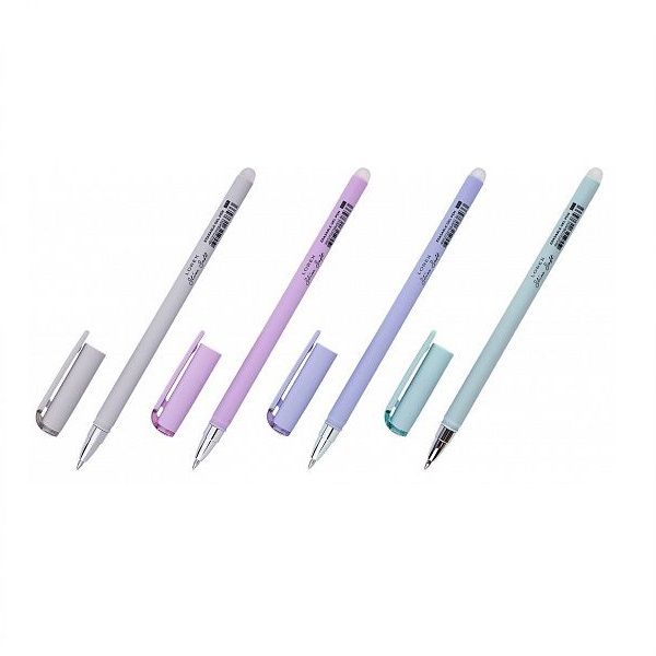 Ручка гел. LOREX PASTEL Slim Soft 0,5 мм синий &quot;пиши-стирай&quot; прорезин. корпус — PalitraMastera