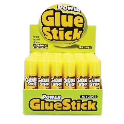 Клей-карандаш  8 гр желтый дизайн — PalitraMastera