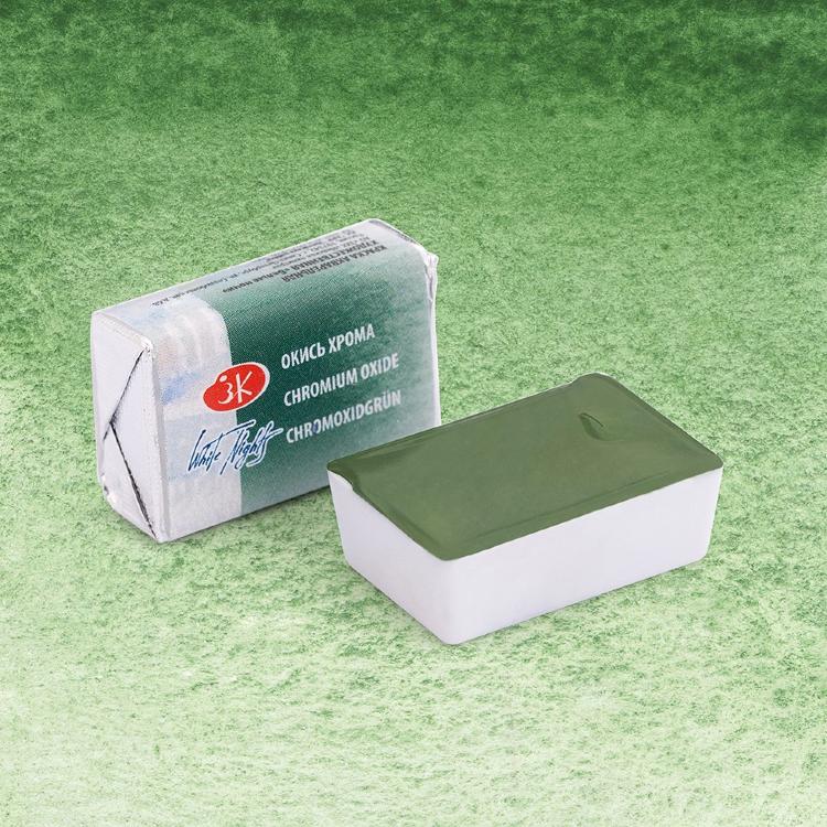 Окись хрома акварель Белые Ночи кювета 2,5 мл — PalitraMastera