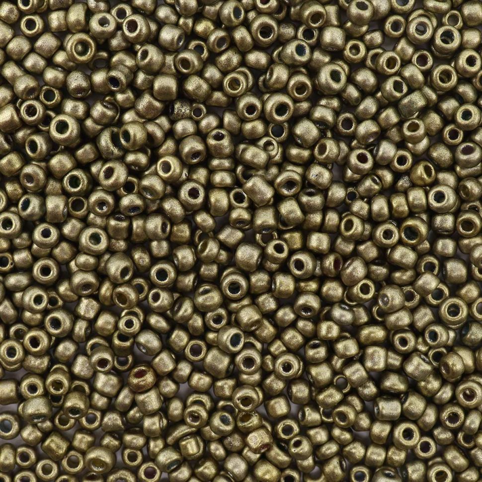 Бисер Astra&Craft 11/0, 20г (914 оливковый/непрозрачный, матовый) фото 1 — PalitraMastera