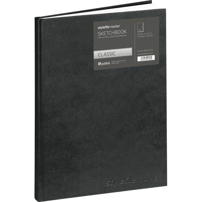 Скетчбук для маркера STYLEFILE CLASSIC А4 120г/м.кв 144л портрет--- фото 1 &mdash; PalitraMastera