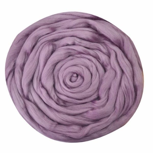 Полутонкая шерсть 100% сиреневый туман 410, 50гр  для валяния фото 1 &mdash; PalitraMastera