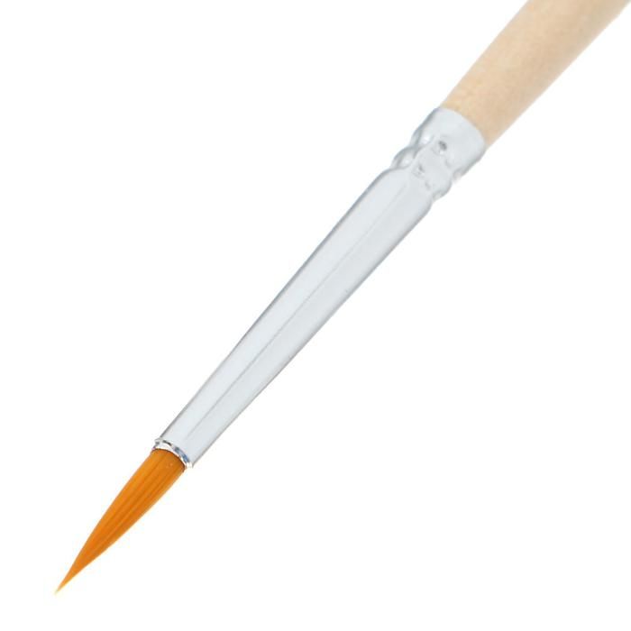 Кисть синтетика круглая, короткая ручка №2 — PalitraMastera