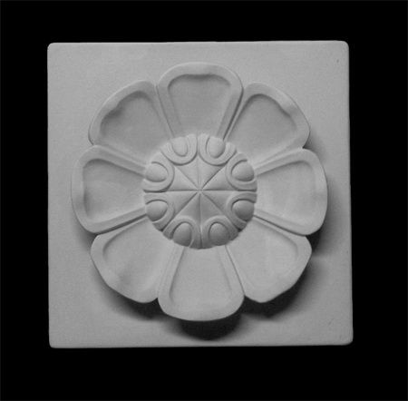 Орнамент Восьмилистник, гипс (арт.60-616) фото 1 — PalitraMastera