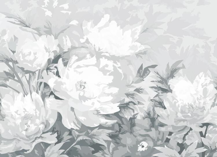 Холст на картоне с эскизом, 30х40 см, &quot;Пионы&quot; — PalitraMastera