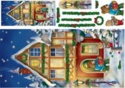 Бумага рисовая для декупажа, размер листа 35х50 см, Ночь на Рождество АКЦИЯ!!! — PalitraMastera