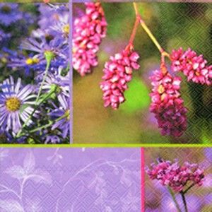 Салфетка для декупажа 33 х 33 см Фиолетовый час, сирень, фото — PalitraMastera