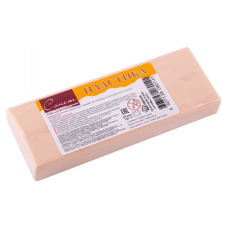 Сонет Пластика цветная, брус 250г, телесный — PalitraMastera