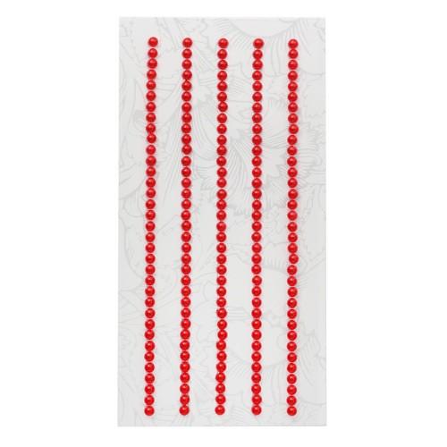 Декоративные наклейки 3мм (жемчуг) (Z1 красный) фото 1 &mdash; PalitraMastera