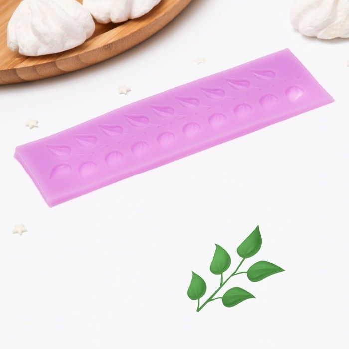 Молд «Веточка с листьями», 1650,5 см, цвет МИКС фото 1 — PalitraMastera