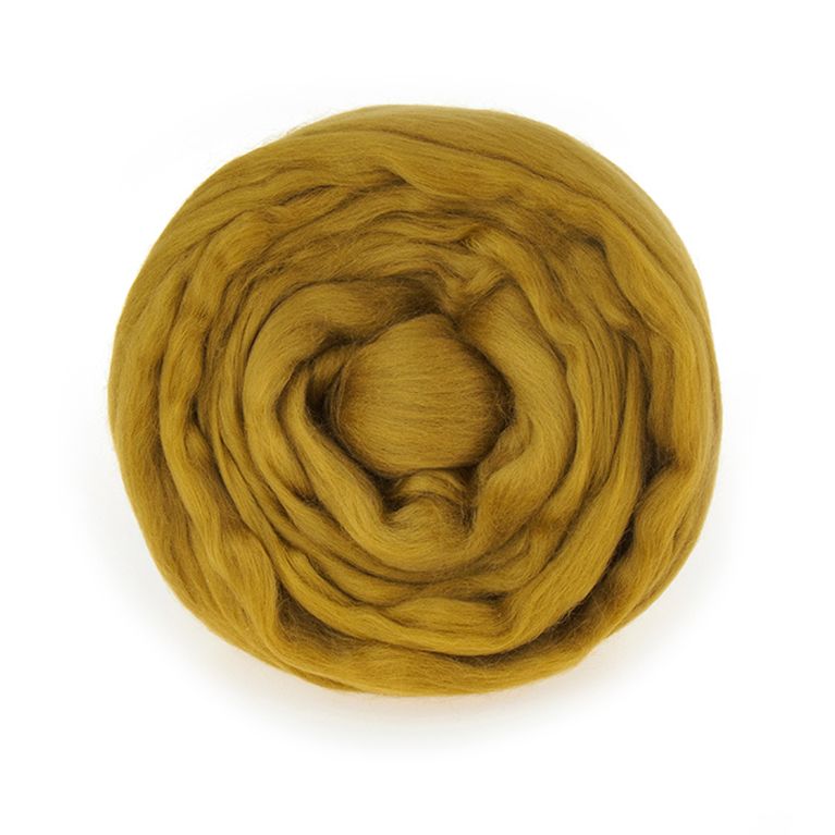 Пряжа ТР ГЛ Полутонкая  для валяния 100% шерсть 100 г, хаки--- фото 1 &mdash; PalitraMastera