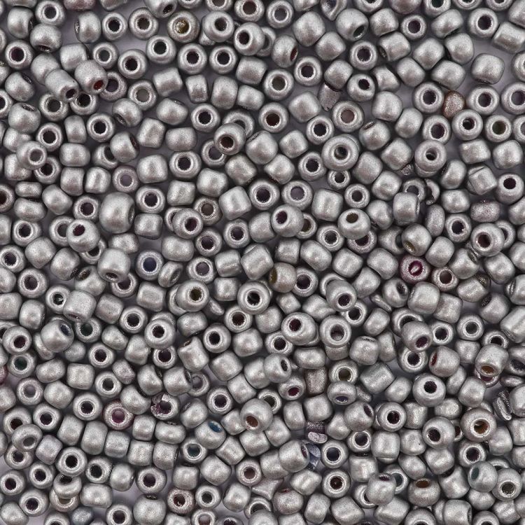 Бисер Astra&amp;Craft 11/0, 20г (911 серебро/непрозрачный, матовый) — PalitraMastera