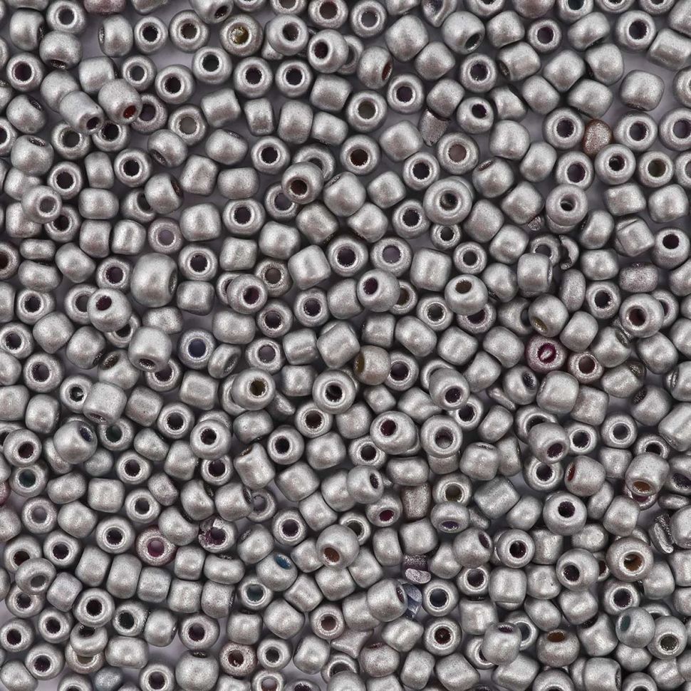 Бисер Astra&Craft 11/0, 20г (911 серебро/непрозрачный, матовый) фото 1 — PalitraMastera