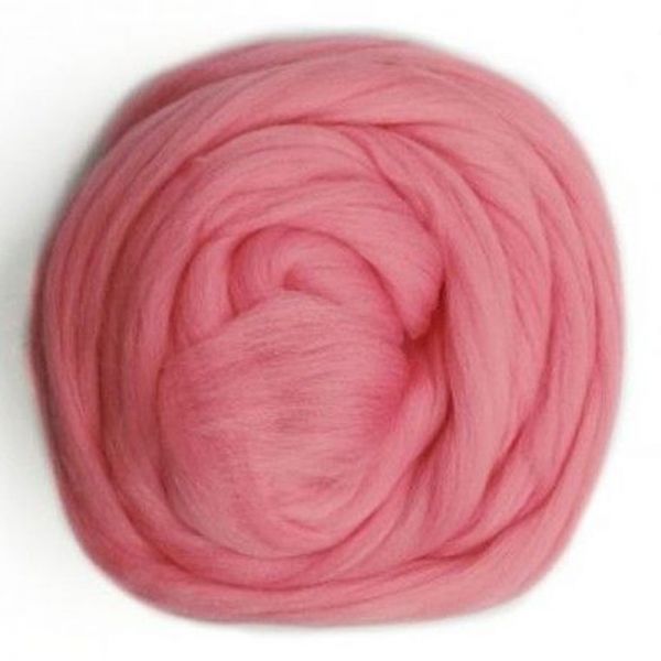 Полутонкая шерсть 100% светлая азалия 324, 50гр для валяния — PalitraMastera