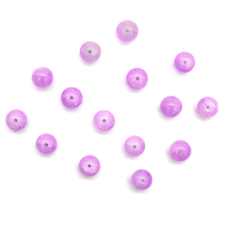 1301132 Бусины стеклянные 'Нефритовое кракле' 10мм, упак/20шт., Astra&amp;Craft (1 сиреневый) — PalitraMastera