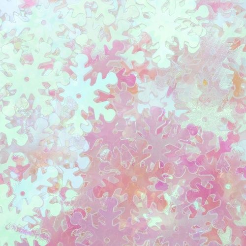 Пайетки 'снежинки' 24мм, Astra&Craft 10г (119 розовый прозрачный с эффектом AB) фото 1 &mdash; PalitraMastera